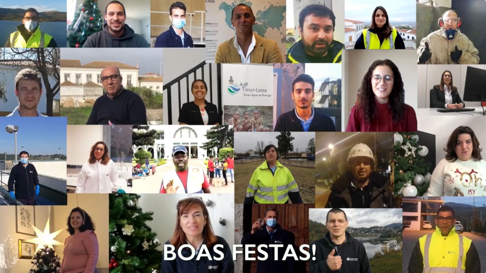 Trabalhadores do Grupo Águas de Portugal juntam-se para desejar Boas Festas