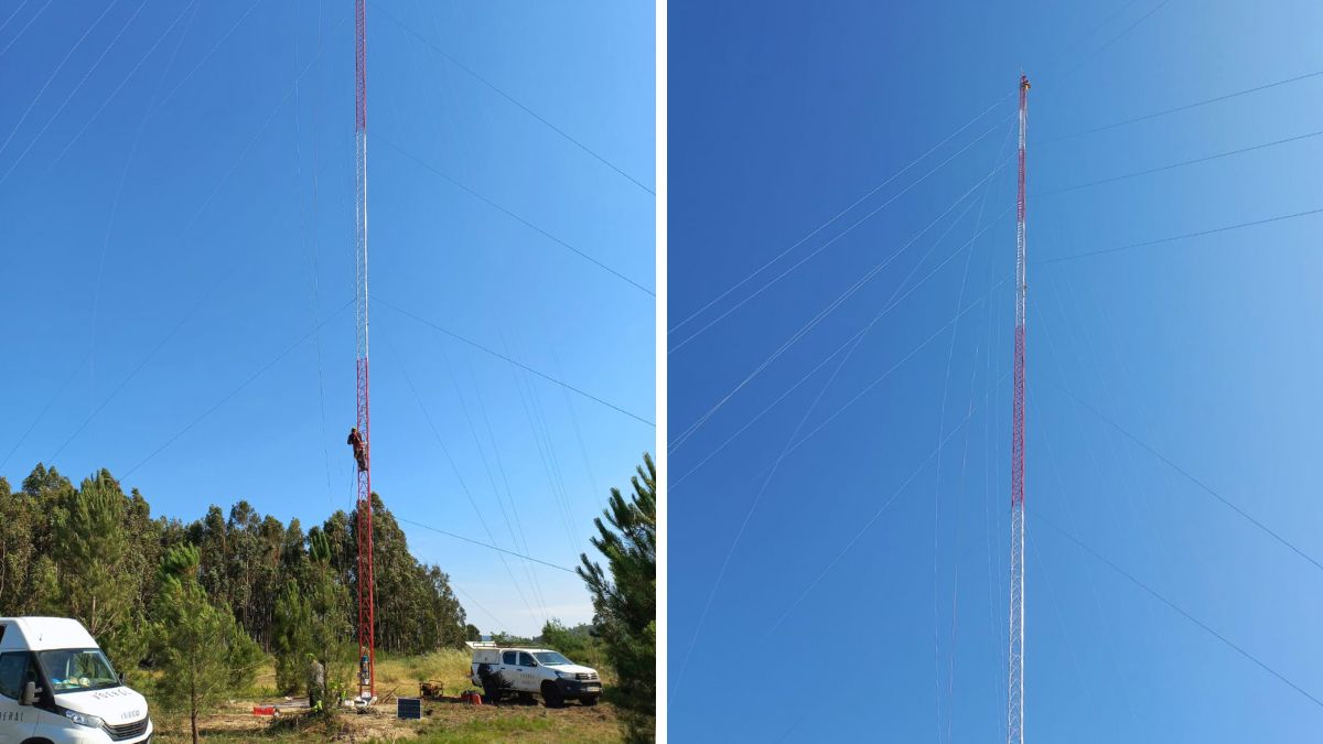 AdDP instala torre de medição na ETA de Pousada-Gôve