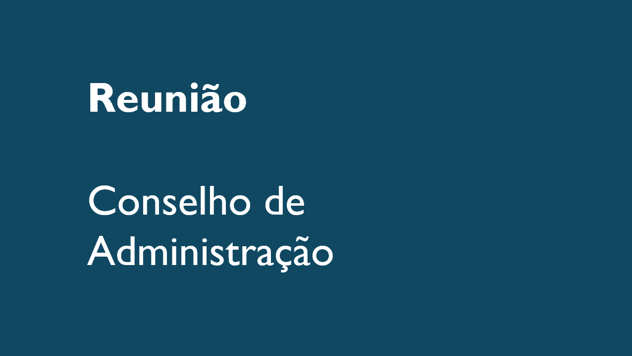 Reunião do Conselho de Administração de 22 de novembro