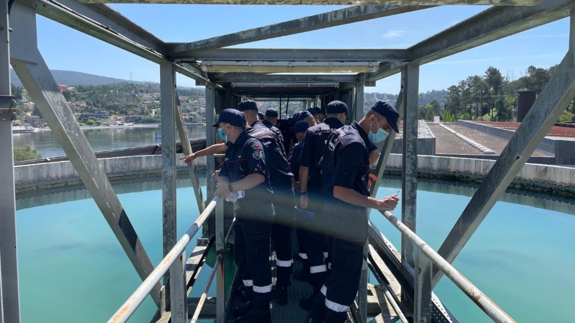 Batalhão de Sapadores Bombeiros do Porto visita a ETA de Lever